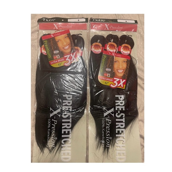 Outre X-Pression 3X Ultra Braid Pre-Stretched Hair Extensions Dark Brown - Picture 1 of 2